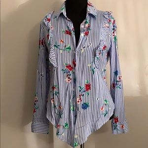 Floral/Striped Blouse